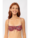Top Coral-Feline Balconet-Tie