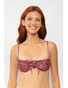 Top Coral-Feline Balconet-Tie