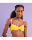 Top Malibu-Yellow Bandeau-Duo