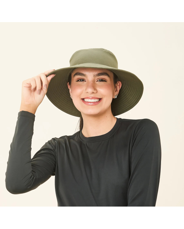 Hat California Nac Fem Green Militar Upf50+