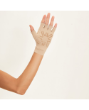 Meduim Gloves Long Fingerss Uni Beige Upf50+