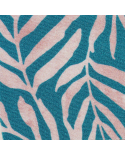Niebieskie Brazylijskie Figi Od Bikini Z Cienkimi Bokami I Wzorem W Liście - Bottom Palms-Blue California