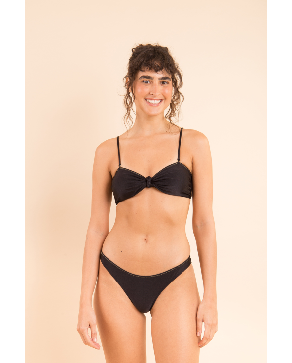 Top Shimmer-Black Bandeau-Joy