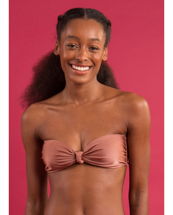 Top Shimmer-Copper Bandeau-Joy