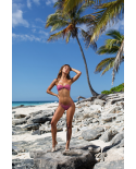 Strappy Roze Lurex Braziliaans Broekje - Calcinha Radiante Rosa Tomara Que Caia