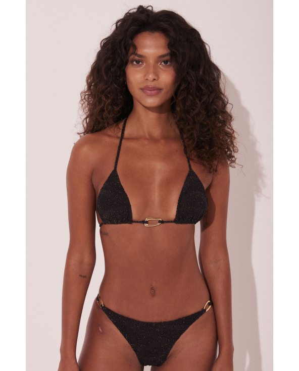 Set Textura-Preto Cortininha Fina