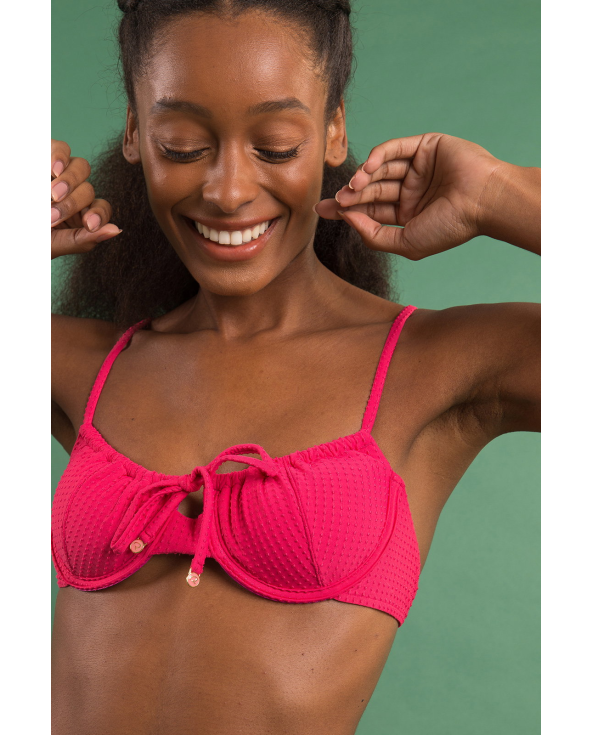 Top Dots-Virtual-Pink Balconet-Tie