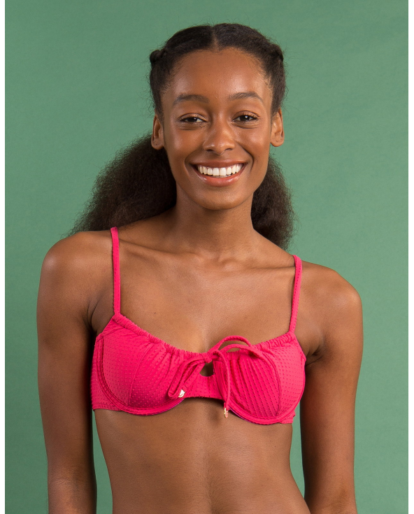 Top Dots-Virtual-Pink Balconet-Tie
