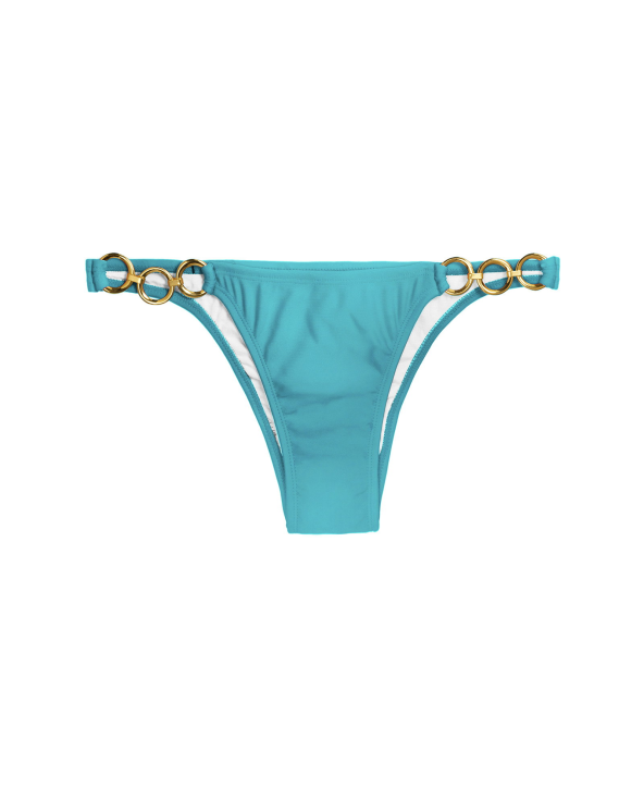 Blue Swimsuit Tanga With Rings - Tahiti Trio