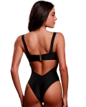Wide Base Swimsuit Black