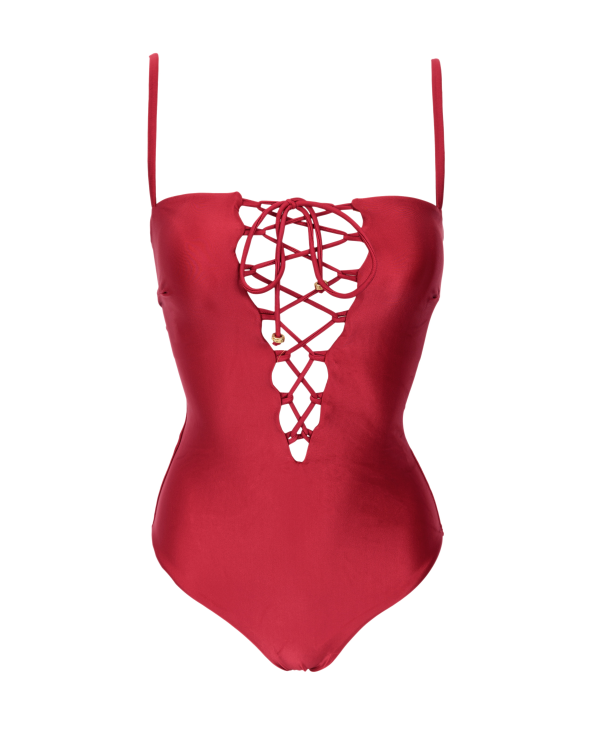 Decote Reto Vermelho