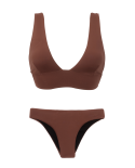Multi Straps Bikini Marsala