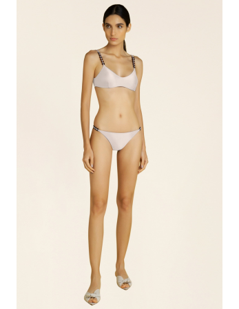 Top Chain Detail Bikini Off White 2