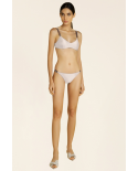 Top Chain Detail Bikini Off White