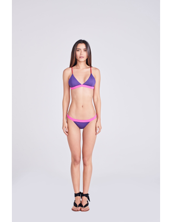 Triangle Fixed Bikini Purple/Pink/Red - Elegancia Roxo