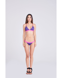Bikini Fisso Viola/Rosa/Rosso Con Top Triangolo - Elegancia Roxo
