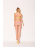 Bikini Triangolo Giallo Rosa Nudo Nudo - Trangulo Tricolor