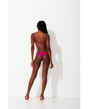 Pink Ribbed Knotted Bralette Bikini - Knot Rosa