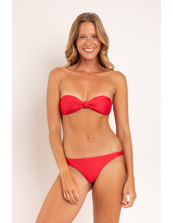 Set Microfibra-Chic-Red Bandeau-Joy Leblon