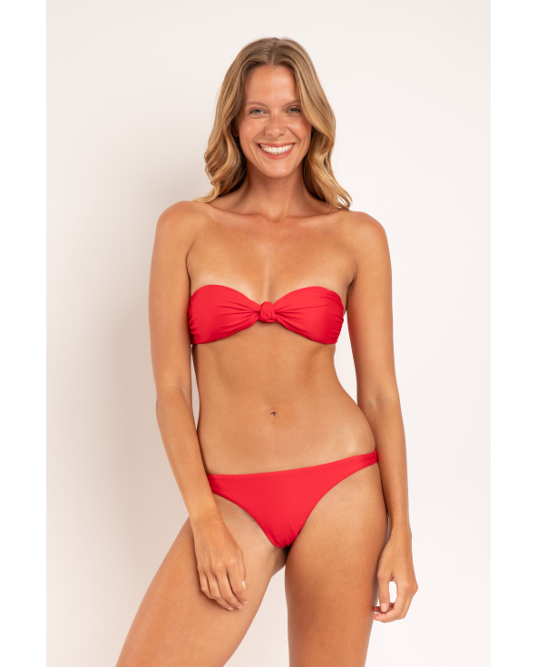 Set Microfibra-Chic-Red Bandeau-Joy Leblon