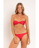 Set Microfibra-Chic-Red Bandeau-Joy Leblon