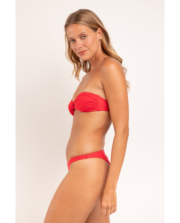 Set Microfibra-Chic-Red Bandeau-Joy Leblon