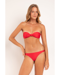 Set Microfibra-Chic-Red Bandeau-Joy Leblon