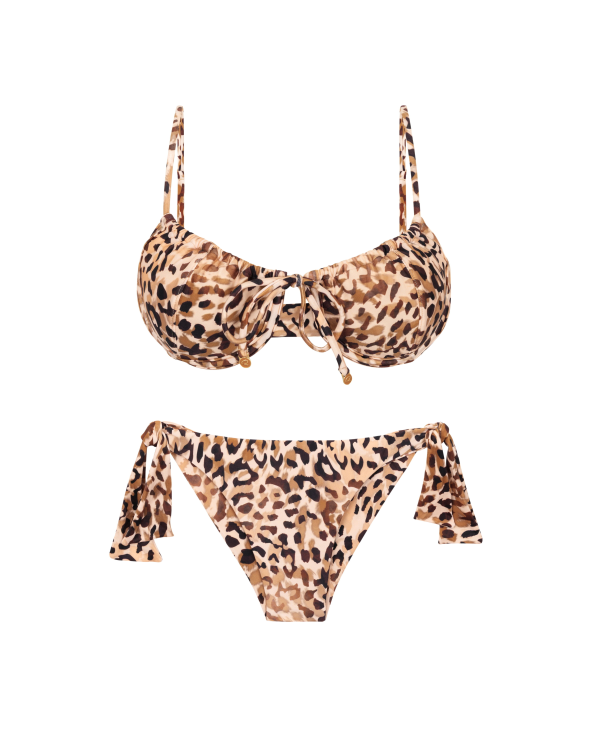 Set Leopard Balconet-Tie Italy