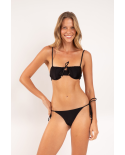 Set Shimmer-Black Balconet-Tie Cheeky-Tie-Gold