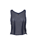 Ultra Cropped Tank Navy