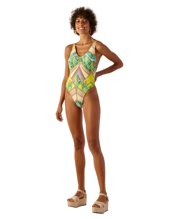 Bañador Brasileño Estampado De Una Pieza - Pepe Waimea