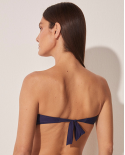 Top Bikini Media Veleiro Azul Marinho