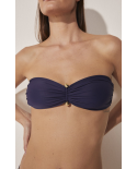 Top Bikini Media Veleiro Azul Marinho