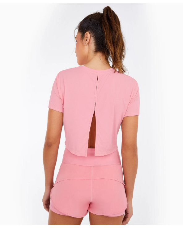 T-Shirt Skin Fit Cropped 1983 Rosa Icing