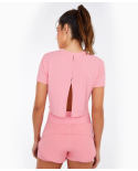 T-Shirt Skin Fit Cropped 1983 Rosa Icing