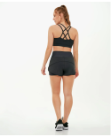 Shorts Bahamas Elastic Transpassado Preto