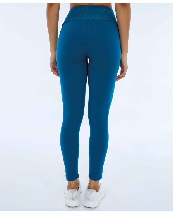 Legging Supplex Com Laser No Cos Verde Deep