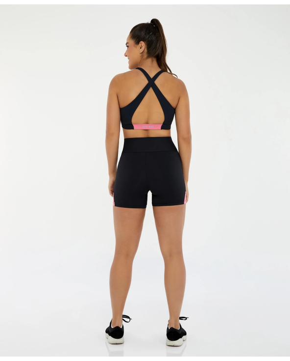Bermuda Bodytex Barriga Zero E Bolso Preto