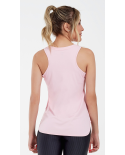 Regata Skin Fit Alongada Gola V Rosa Clara