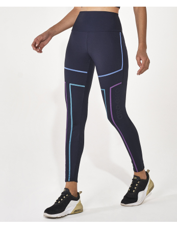 Legging Hyper Linhas Fusionadas Preto