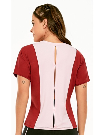 T-Shirt Skin Fit Energy Flows Rosa 2