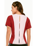 T-Shirt Skin Fit Energy Flows Rosa