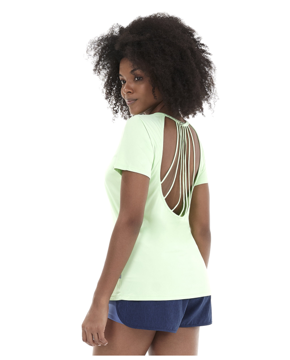 T-Shirt Skin Fit Rolete Costas Verde Joy