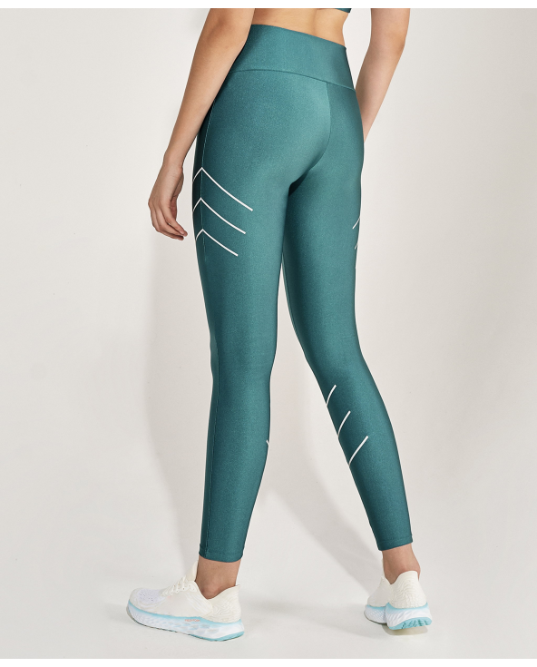 Legging Atlanta Fitas Refletivas Verde Strong