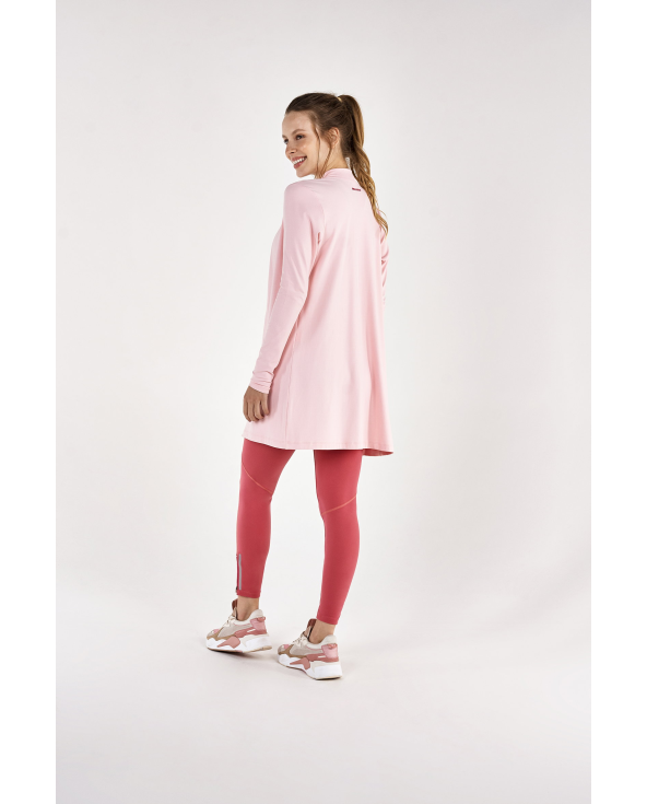 Cardigan Rib Santorini Rosa Respire