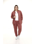 Jaqueta Melange Plus Rosa Hug