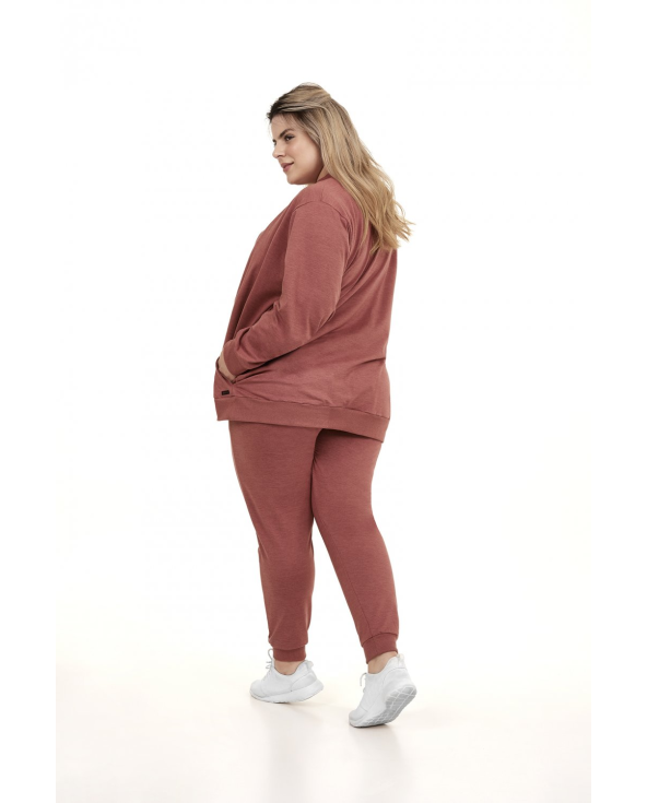 Jaqueta Melange Plus Rosa Hug