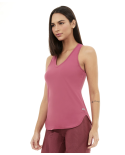 Regata Skin Fit Alongada Gola V Roxo Reset