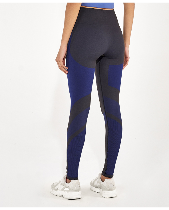 Legging Sem Costura Emana Bicolor Preto