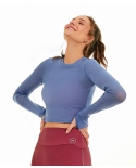 T-Shirt Tule Sport Manga Longa Azul Moonlight